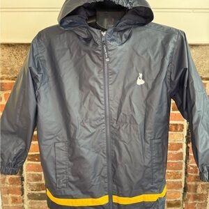 Charles River Apparel Kids Raincoat in Navy and Yellow